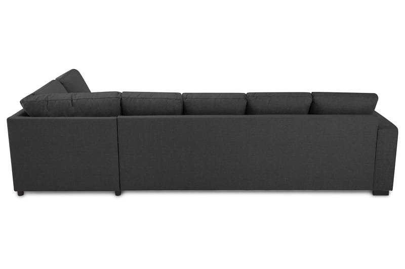 Crazy 5-sits Högervänd U-formad X-Large Soffa med Divan och Schäslong i Tyg - Mörkgrå - Möbler - Soffa - U-soffa