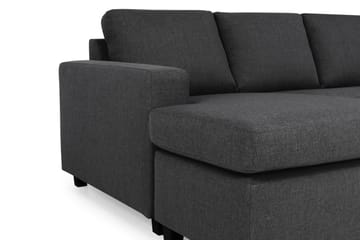 Crazy 5-sits Högervänd U-formad X-Large Soffa med Divan och Schäslong i Tyg - Mörkgrå - Möbler - Soffa - U-soffa
