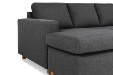 Crazy 5-sits Högervänd U-formad X-Large Soffa med Divan och Schäslong i Tyg - Mörkgrå - Möbler - Soffa - U-soffa