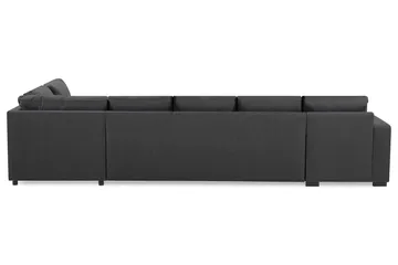 Crazy 5-sits Högervänd U-formad X-Large Soffa med Divan och Schäslong i Tyg - Mörkgrå - Möbler - Soffa - U-soffa