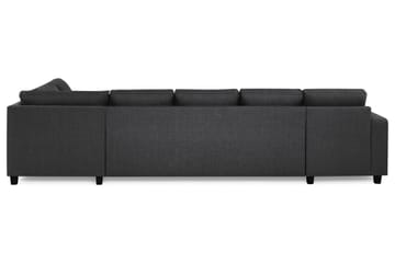 Crazy 5-sits Högervänd U-formad X-Large Soffa med Divan och Schäslong i Tyg - Mörkgrå - Möbler - Soffa - U-soffa