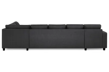 Crazy 5-sits Högervänd U-formad X-Large Soffa med Divan och Schäslong i Tyg - Mörkgrå - Möbler - Soffa - U-soffa