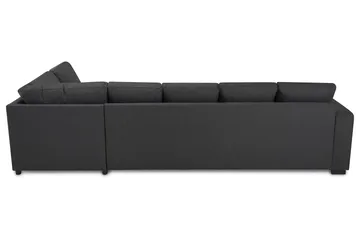 Crazy 5-sits Högervänd U-formad X-Large Soffa med Divan och Schäslong i Tyg - Mörkgrå - Möbler - Soffa - U-soffa