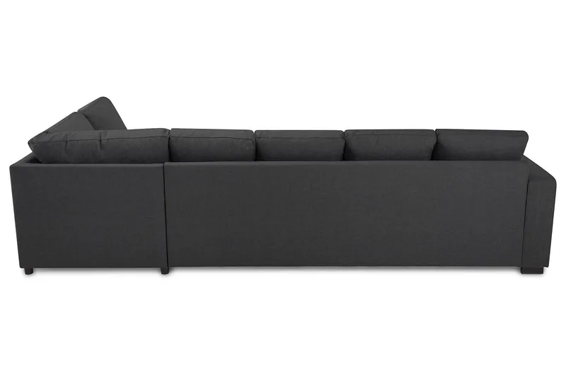 Crazy 5-sits Högervänd U-formad X-Large Soffa med Divan och Schäslong i Tyg - Mörkgrå - Möbler - Soffa - U-soffa