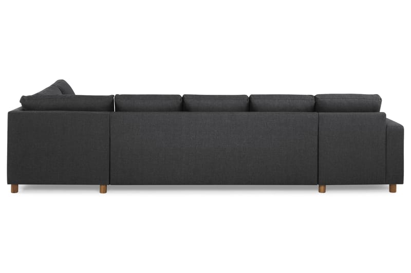 Crazy 5-sits Högervänd U-formad X-Large Soffa med Divan och Schäslong i Tyg - Mörkgrå - Möbler - Soffa - U-soffa