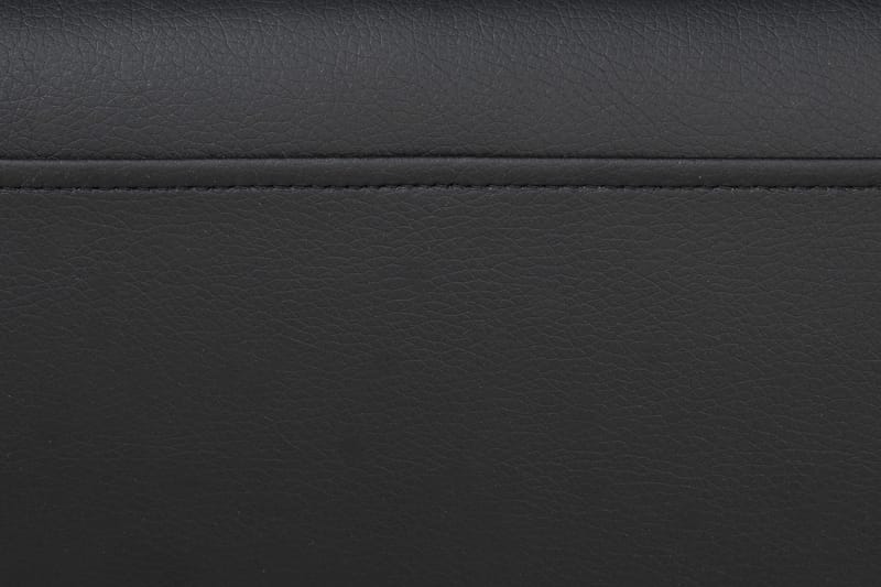 Crazy 5-sits U-formad Soffa med dubbelschäslong i Konstläder - Svart - Möbler - Soffa - Skinnsoffa