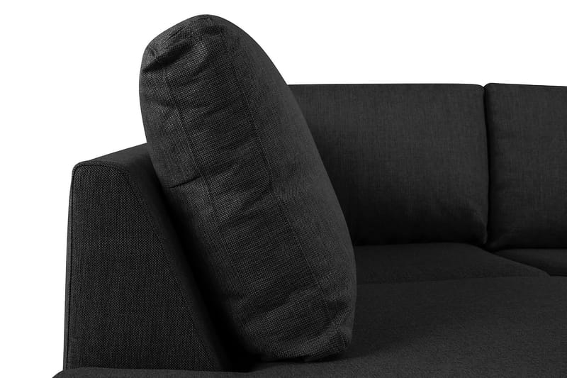Crazy 5-sits U-formad Soffa med dubbelschäslong i Tyg - Antracit - Möbler - Soffa - U-soffa