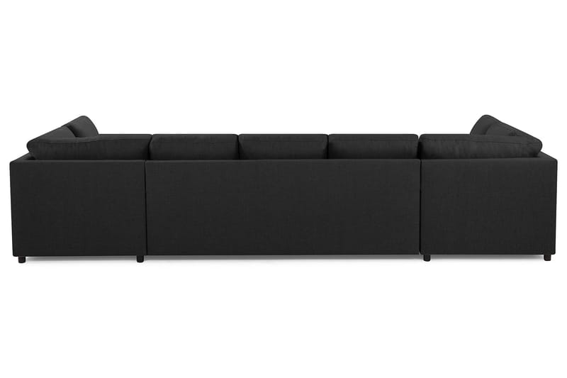 Crazy 5-sits U-formad Soffa med dubbelschäslong i Tyg - Antracit - Möbler - Soffa - U-soffa