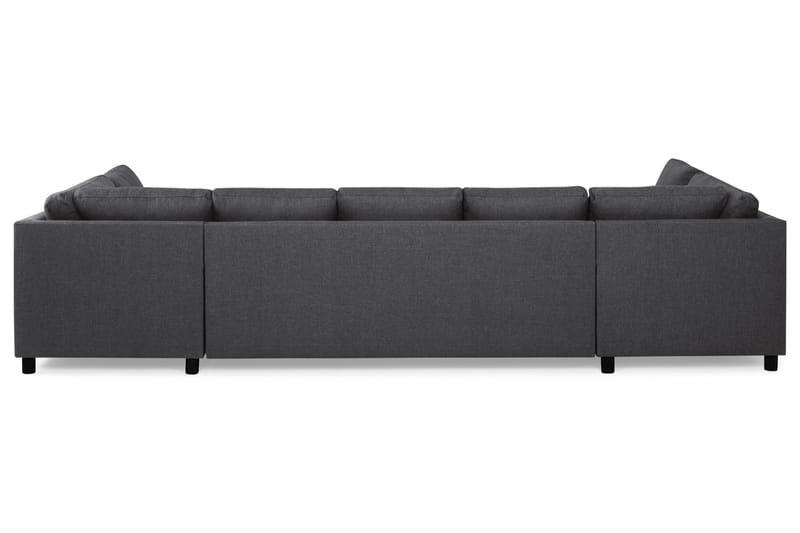 Crazy 5-sits U-formad Soffa med dubbelschäslong i Tyg - Mörkgrå - Möbler - Soffa - U-soffa