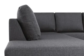 Crazy 5-sits U-formad Soffa med dubbelschäslong i Tyg - Mörkgrå - Möbler - Soffa - U-soffa