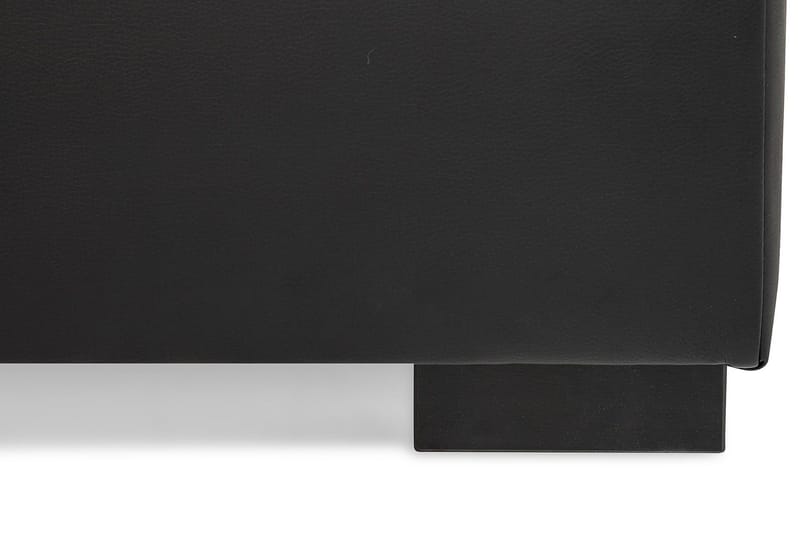 Crazy 5-sits Vänstervänd U-formad Soffa med Divan och Schäslong i Konstläder - Svart - Möbler - Soffa - Skinnsoffa