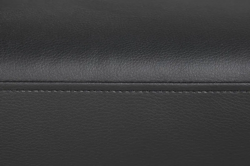 Crazy 5-sits Vänstervänd U-formad Soffa med Divan och Schäslong i Konstläder - Svart - Möbler - Soffa - Skinnsoffa