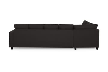 Crazy 5-sits Vänstervänd U-formad Soffa med Divan och Schäslong i Tyg - Antracit - Möbler - Soffa - U-soffa
