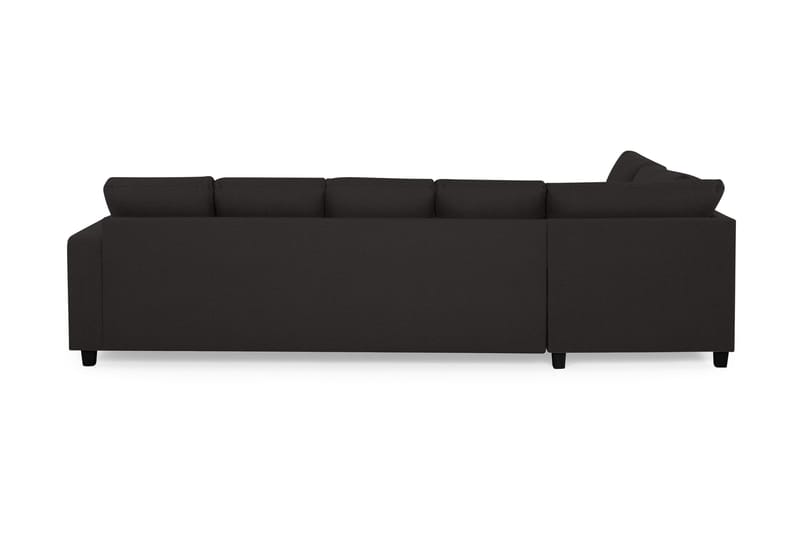 Crazy 5-sits Vänstervänd U-formad Soffa med Divan och Schäslong i Tyg - Antracit - Möbler - Soffa - U-soffa