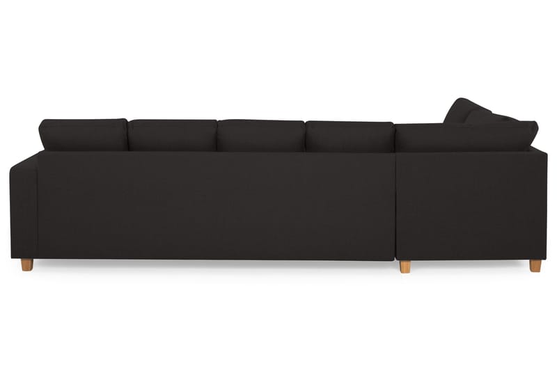 Crazy 5-sits Vänstervänd U-formad Soffa med Divan och Schäslong i Tyg - Antracit - Möbler - Soffa - U-soffa