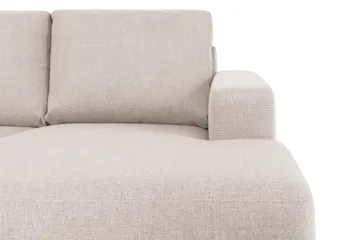 Crazy 5-sits Vänstervänd U-formad Soffa med Divan och Schäslong i Tyg - Beige - Möbler - Soffa - U-soffa