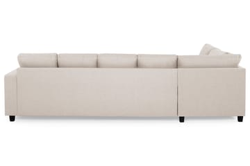 Crazy 5-sits Vänstervänd U-formad Soffa med Divan och Schäslong i Tyg - Beige - Möbler - Soffa - U-soffa
