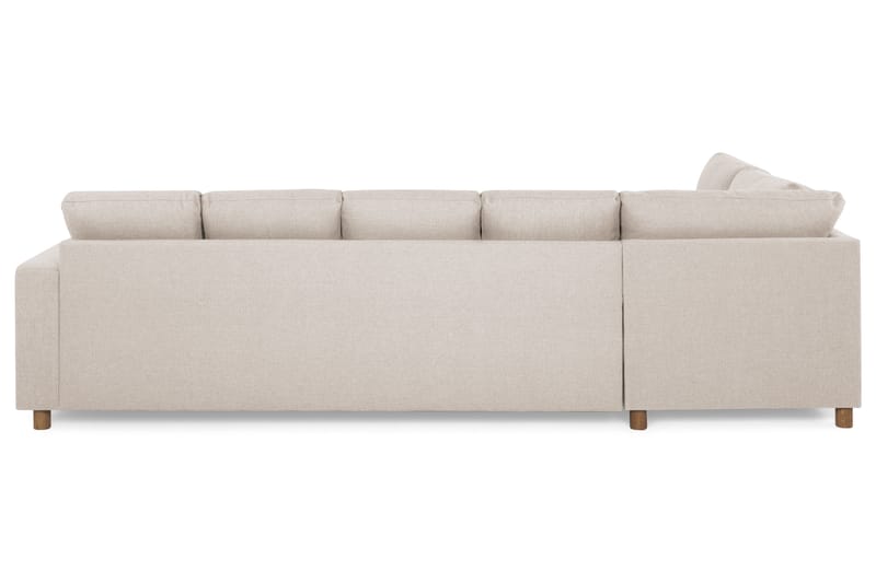 Crazy 5-sits Vänstervänd U-formad Soffa med Divan och Schäslong i Tyg - Beige - Möbler - Soffa - U-soffa