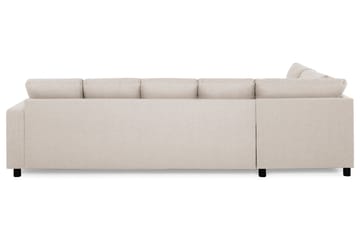 Crazy 5-sits Vänstervänd U-formad Soffa med Divan och Schäslong i Tyg - Beige - Möbler - Soffa - U-soffa