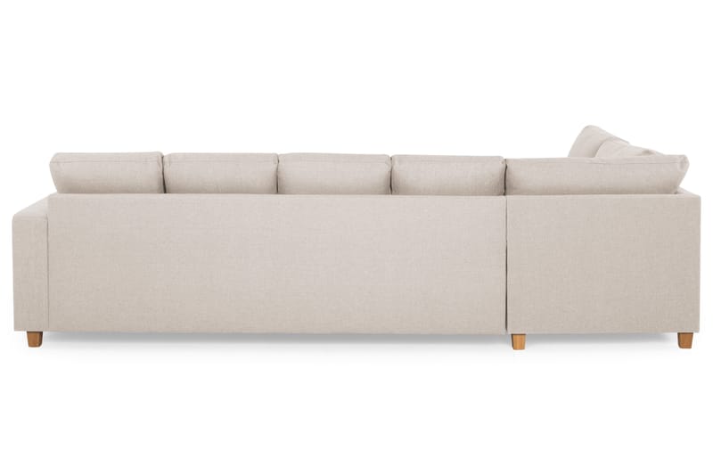 Crazy 5-sits Vänstervänd U-formad Soffa med Divan och Schäslong i Tyg - Beige - Möbler - Soffa - U-soffa