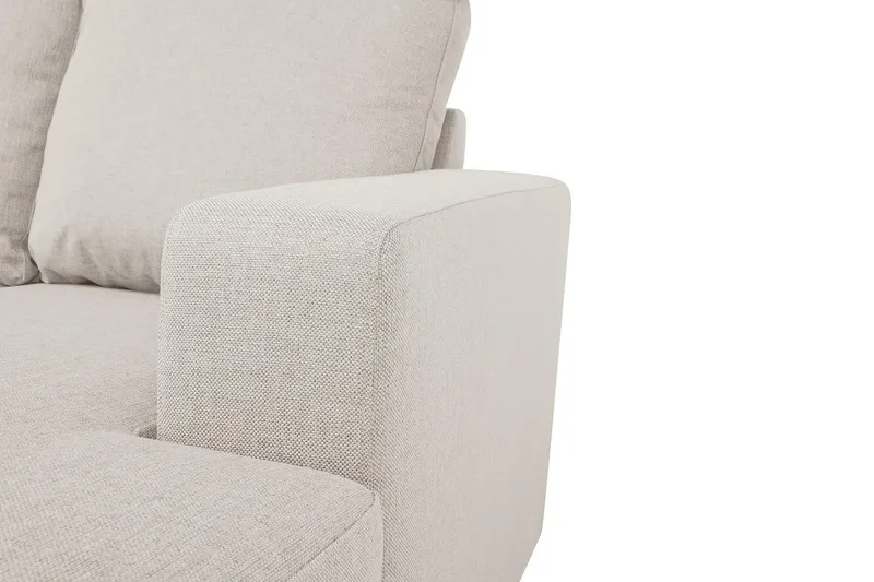 Crazy 5-sits Vänstervänd U-formad Soffa med Divan och Schäslong i Tyg - Beige - Möbler - Soffa - U-soffa