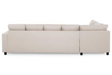 Crazy 5-sits Vänstervänd U-formad Soffa med Divan och Schäslong i Tyg - Beige - Möbler - Soffa - U-soffa