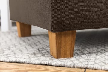 Crazy 5-sits Vänstervänd U-formad Soffa med Divan och Schäslong i Tyg - Brun - Möbler - Soffa - U-soffa