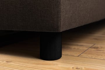 Crazy 5-sits Vänstervänd U-formad Soffa med Divan och Schäslong i Tyg - Brun - Möbler - Soffa - U-soffa