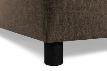 Crazy 5-sits Vänstervänd U-formad Soffa med Divan och Schäslong i Tyg - Brun - Möbler - Soffa - U-soffa