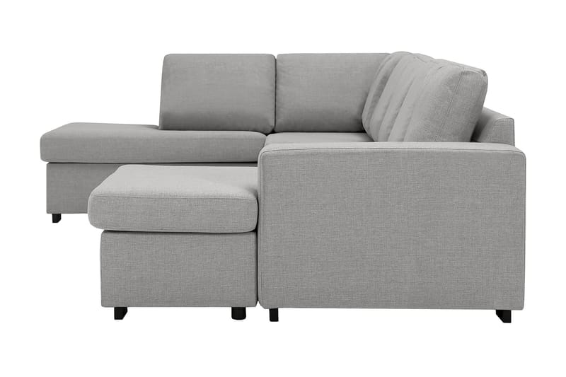 Crazy 5-sits Vänstervänd U-formad Soffa med Divan och Schäslong i Tyg - Grå - Möbler - Soffa - U-soffa
