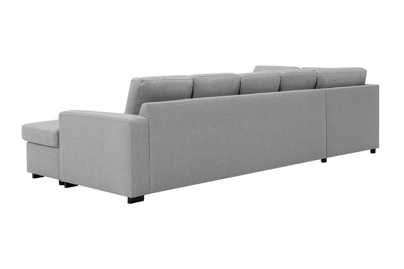 Crazy 5-sits Vänstervänd U-formad Soffa med Divan och Schäslong i Tyg - Grå - Möbler - Soffa - U-soffa