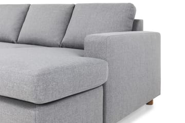 Crazy 5-sits Vänstervänd U-formad Soffa med Divan och Schäslong i Tyg - Grå - Möbler - Soffa - U-soffa