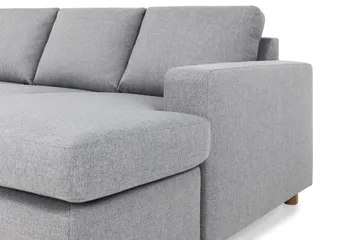 Crazy 5-sits Vänstervänd U-formad Soffa med Divan och Schäslong i Tyg - Grå - Möbler - Soffa - U-soffa