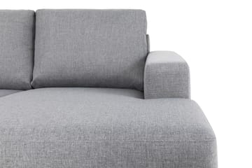 Crazy 5-sits Vänstervänd U-formad Soffa med Divan och Schäslong i Tyg - Grå - Möbler - Soffa - U-soffa