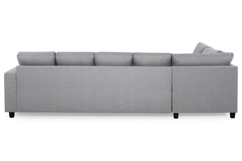 Crazy 5-sits Vänstervänd U-formad Soffa med Divan och Schäslong i Tyg - Grå - Möbler - Soffa - U-soffa