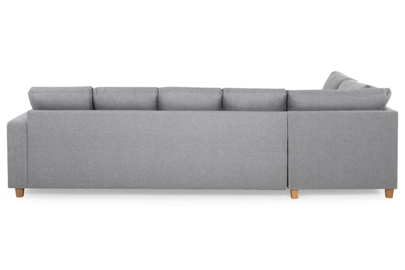 Crazy 5-sits Vänstervänd U-formad Soffa med Divan och Schäslong i Tyg - Grå - Möbler - Soffa - U-soffa