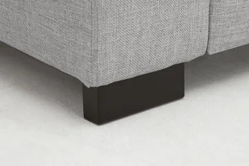 Crazy 5-sits Vänstervänd U-formad Soffa med Divan och Schäslong i Tyg - Grå - Möbler - Soffa - U-soffa