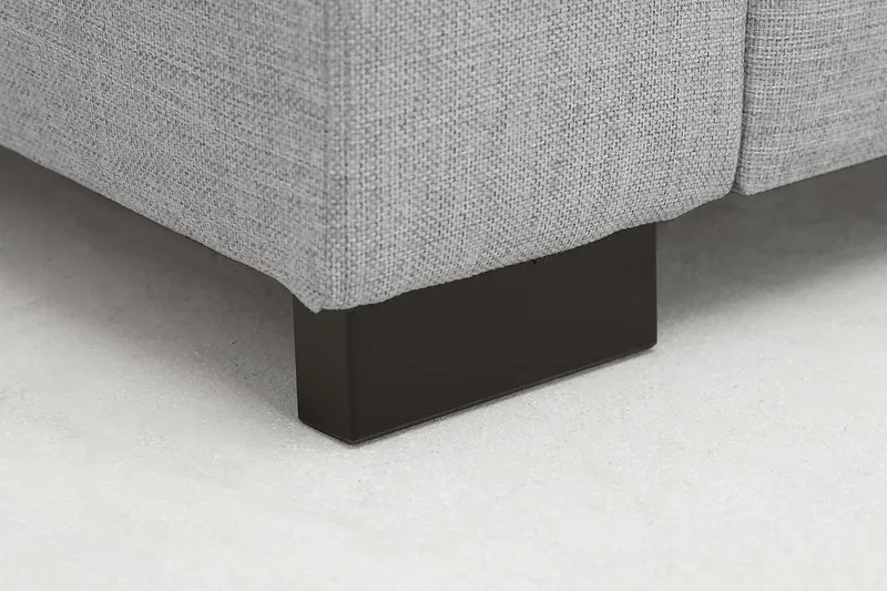 Crazy 5-sits Vänstervänd U-formad Soffa med Divan och Schäslong i Tyg - Grå - Möbler - Soffa - U-soffa