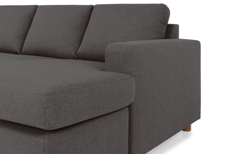 Crazy 5-sits Vänstervänd U-formad Soffa med Divan och Schäslong i Tyg - Mörkgrå - Möbler - Soffa - U-soffa