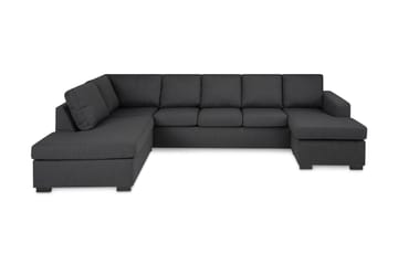 Crazy 5-sits Vänstervänd U-formad Soffa med Divan och Schäslong i Tyg