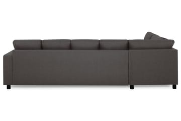 Crazy 5-sits Vänstervänd U-formad Soffa med Divan och Schäslong i Tyg - Mörkgrå - Möbler - Soffa - U-soffa