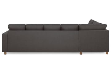 Crazy 5-sits Vänstervänd U-formad Soffa med Divan och Schäslong i Tyg - Mörkgrå - Möbler - Soffa - U-soffa