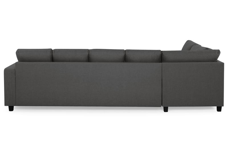 Crazy 5-sits Vänstervänd U-formad Soffa med Divan och Schäslong i Tyg - Mörkgrå - Möbler - Soffa - U-soffa