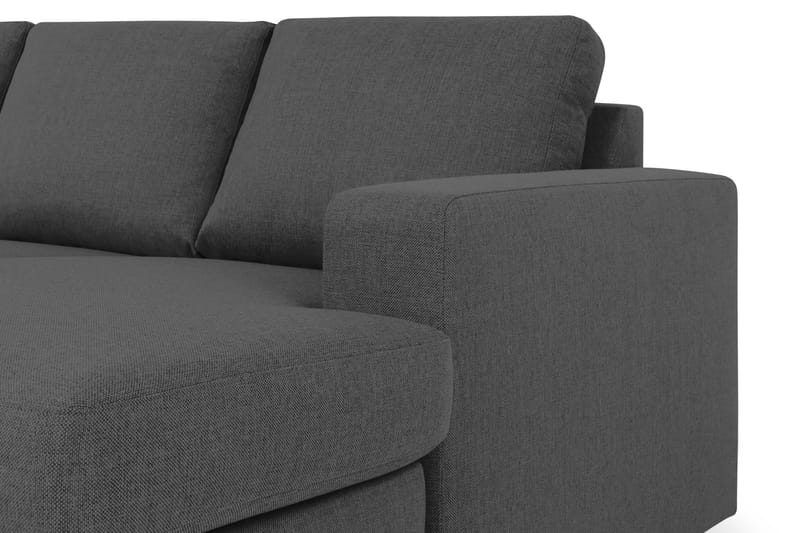 Crazy 5-sits Vänstervänd U-formad Soffa med Divan och Schäslong i Tyg - Mörkgrå - Möbler - Soffa - U-soffa