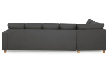 Crazy 5-sits Vänstervänd U-formad Soffa med Divan och Schäslong i Tyg - Mörkgrå - Möbler - Soffa - U-soffa