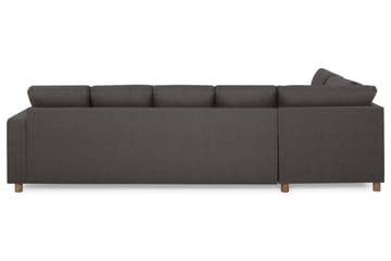 Crazy 5-sits Vänstervänd U-formad Soffa med Divan och Schäslong i Tyg - Mörkgrå - Möbler - Soffa - U-soffa