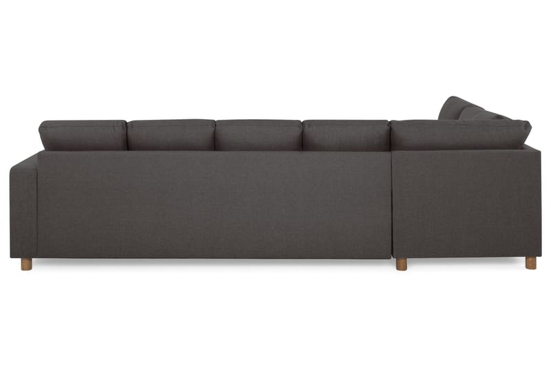 Crazy 5-sits Vänstervänd U-formad Soffa med Divan och Schäslong i Tyg - Mörkgrå - Möbler - Soffa - U-soffa