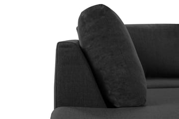 Crazy 5-sits Vänstervänd U-formad X-Large Soffa med Divan och Schäslong i Tyg - Antracit - Möbler - Soffa - U-soffa