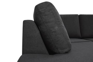 Crazy 5-sits Vänstervänd U-formad X-Large Soffa med Divan och Schäslong i Tyg - Antracit - Möbler - Soffa - U-soffa