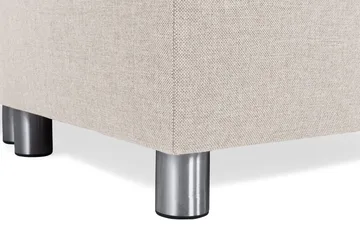 Crazy 5-sits Vänstervänd U-formad X-Large Soffa med Divan och Schäslong i Tyg - Beige - Möbler - Soffa - U-soffa